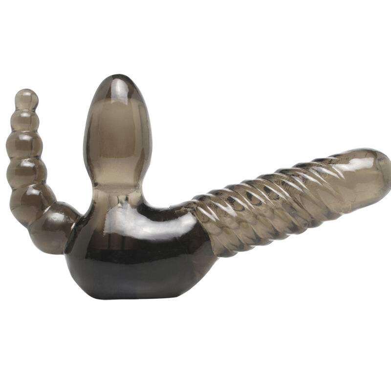 Gode-ceinture sans bretelles avec stimulateur anal – Plaisirs intimes en liberté