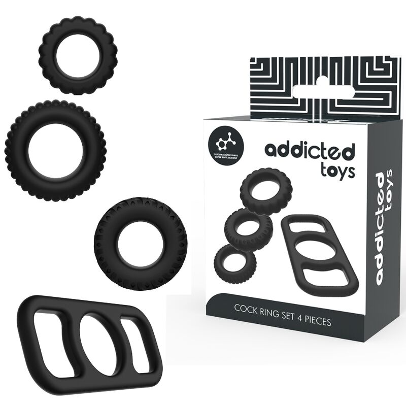 Anneaux péniens Addicted Toys pour érections intenses
