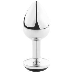 Plug anal en métal noir pour plaisir intense et raffiné