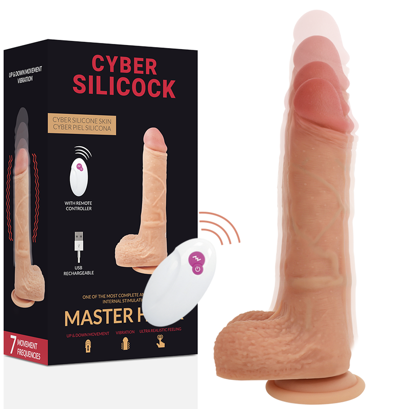 HUCK : Sextoy réaliste en silicone avec télécommande